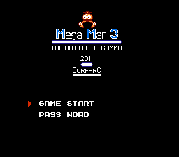 Mega Man III - The Battle Of Gamma Title Screen